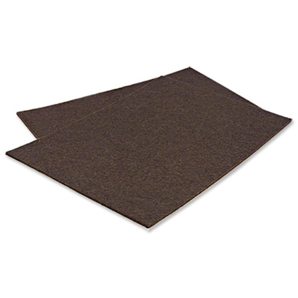 Richelieu 4.25 in. x 6 in. TruGuard Cut Out Sheets Self Adhesive Felt Pads, Brown, 2PK 235705 - main